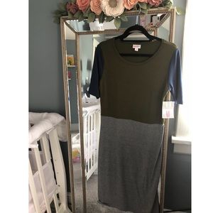 NWT Lularoe Colorblock M Julia Dress